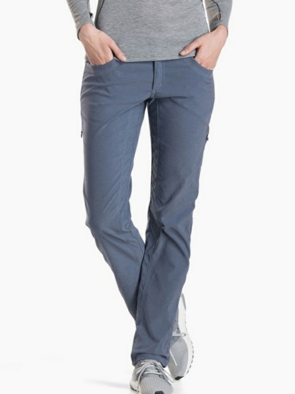 KUHL Trekr Pant Cinch Up Adjustable Pant, Blue Size 4 Reg